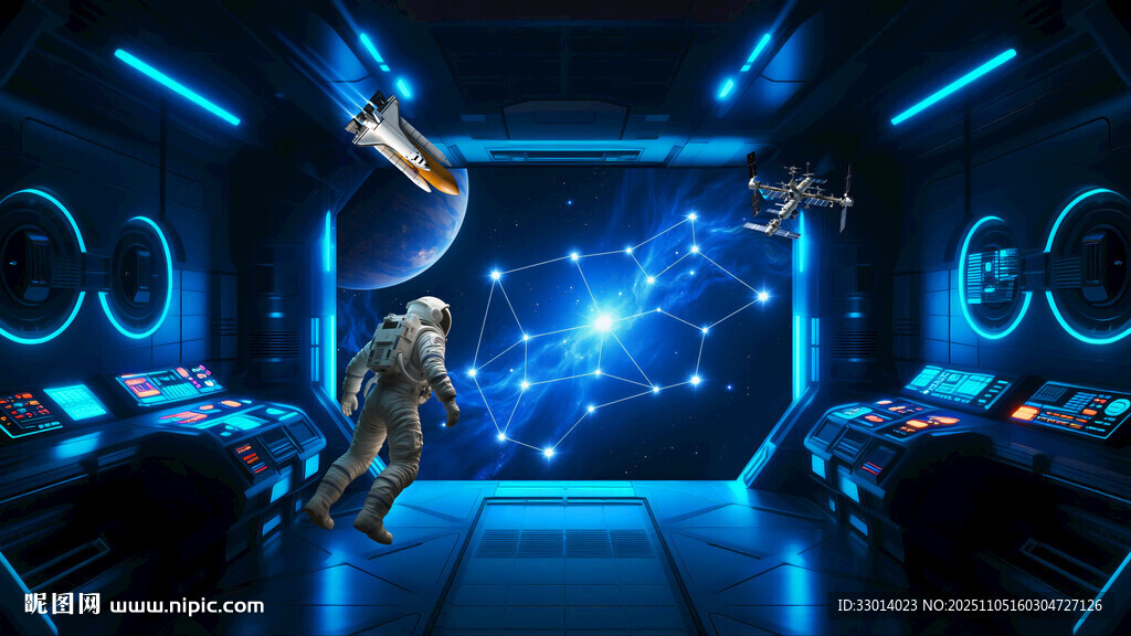宇宙星空飛船內(nèi)部