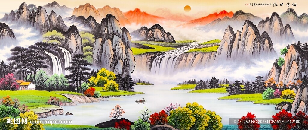 山水畫國(guó)畫山水