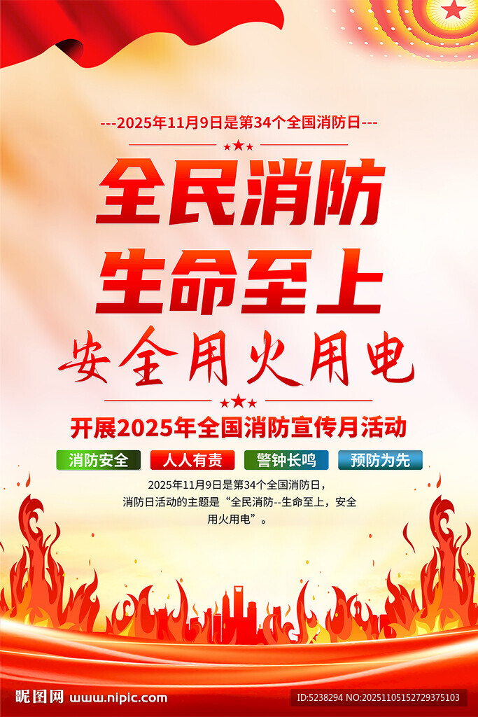 2025全國消防日海報