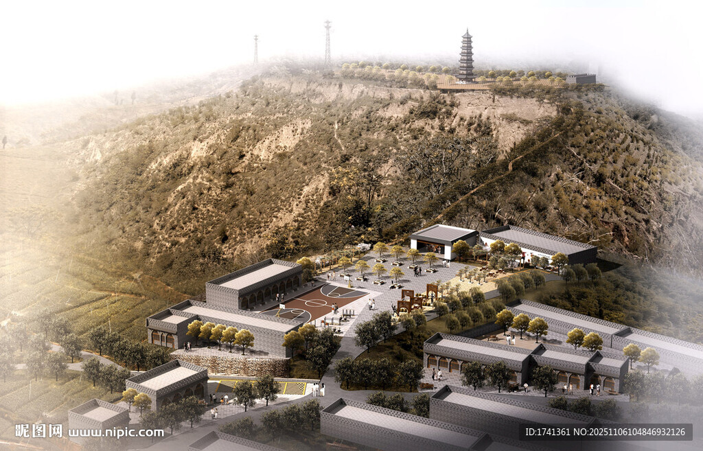 現(xiàn)代山地建筑群景觀