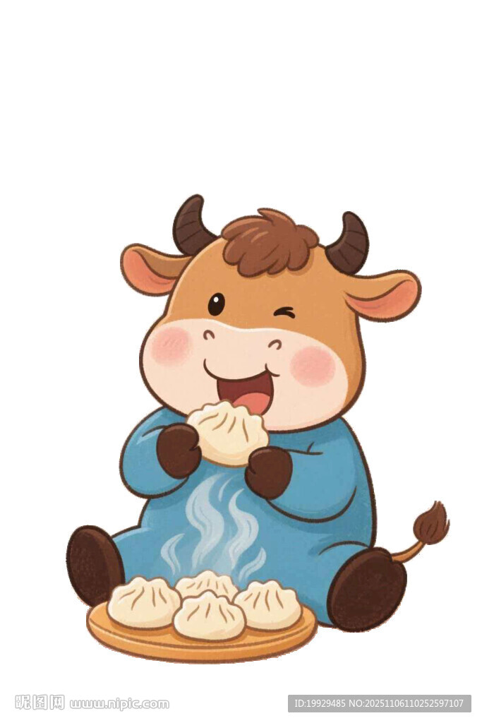小牛歡樂吃餃子