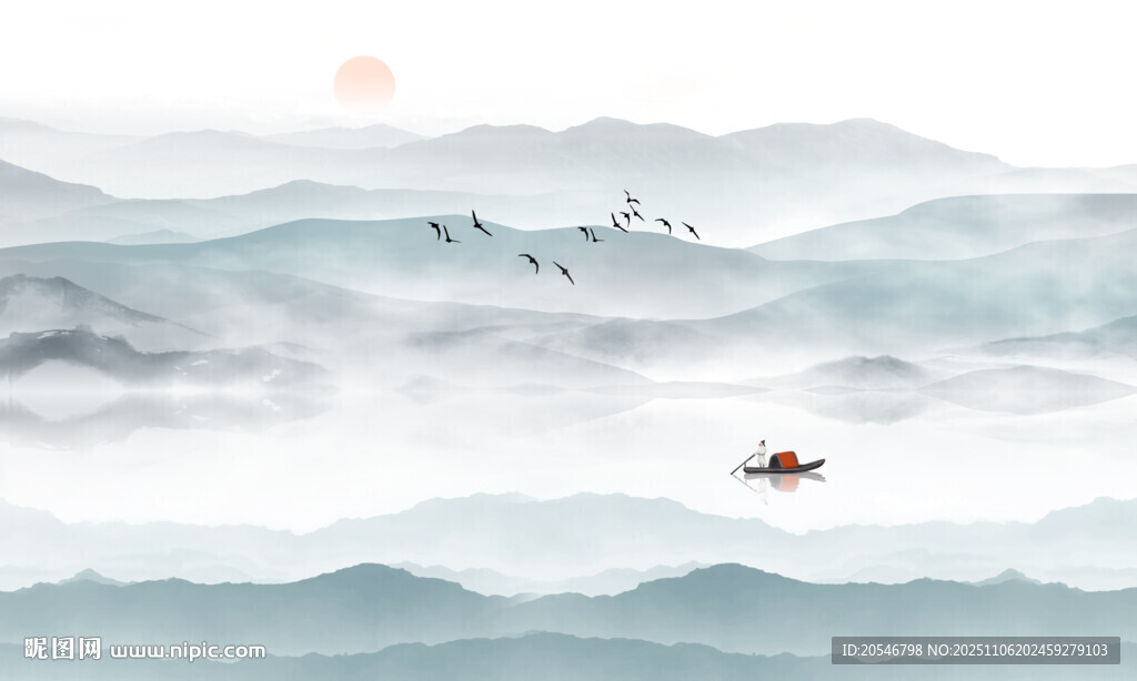 國(guó)畫(huà)水墨山水