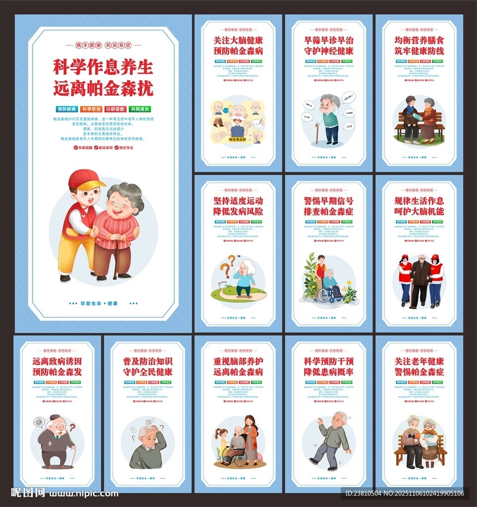 預(yù)防帕金森展板