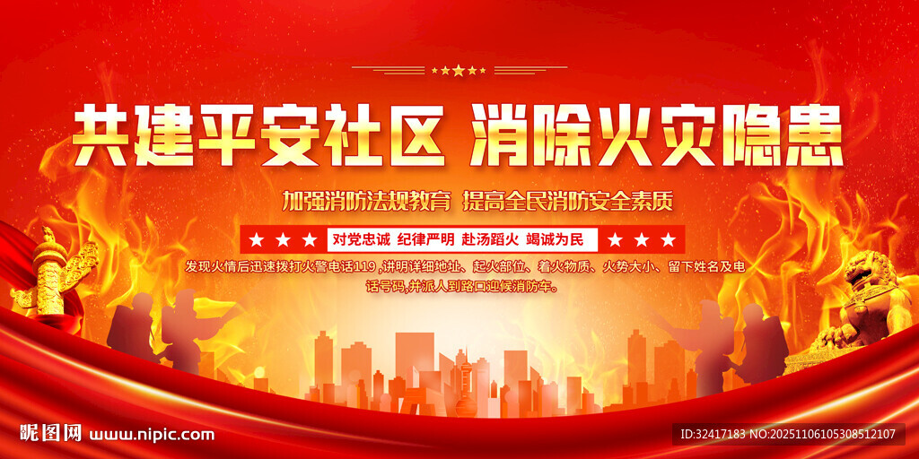 消防安全宣傳展板