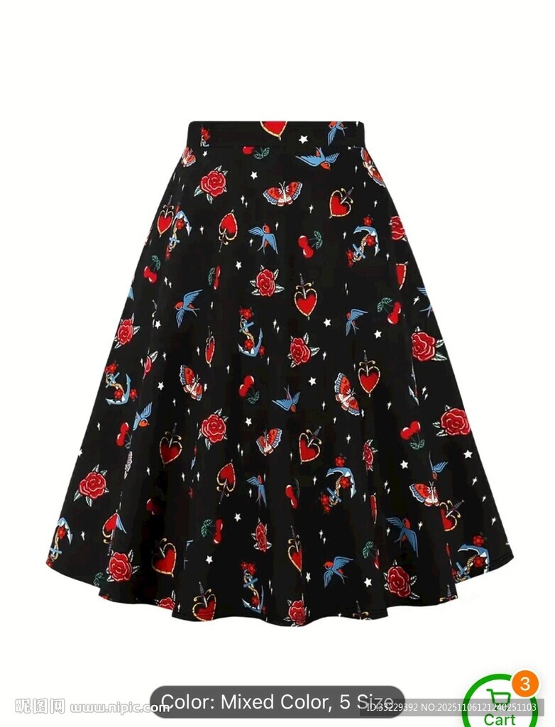 花鳥櫻桃圖案非矢量文件