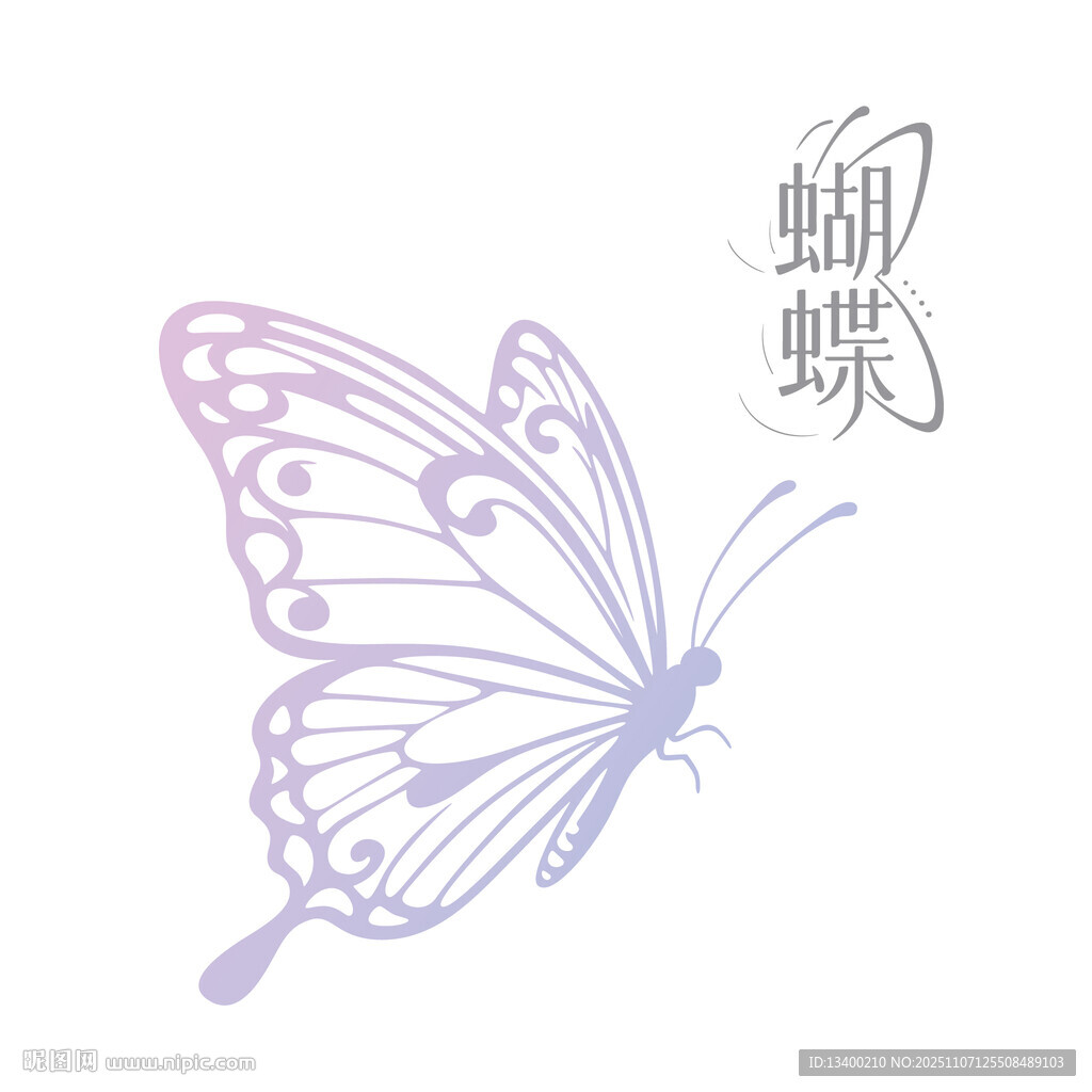 紫色蝴蝶圖案