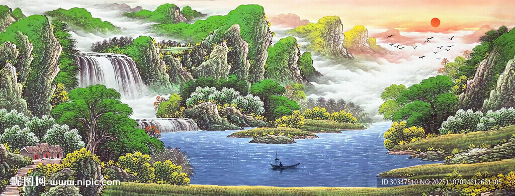 山水風(fēng)景畫(huà)