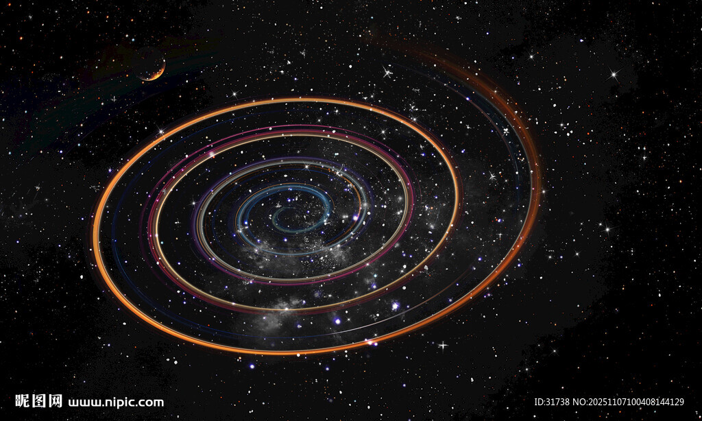 浩瀚旋渦星空背景