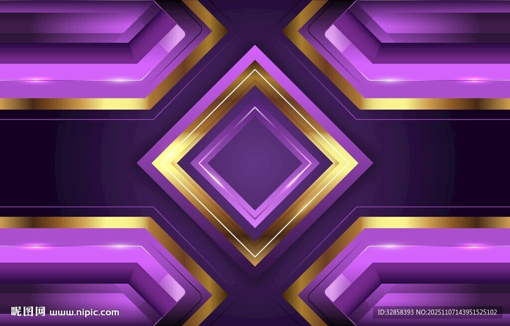 紫色幾何金屬質(zhì)感背景
