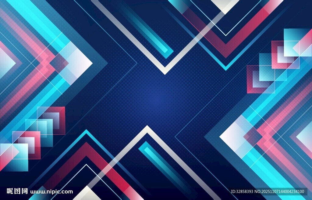 幾何線條炫彩抽象背景圖