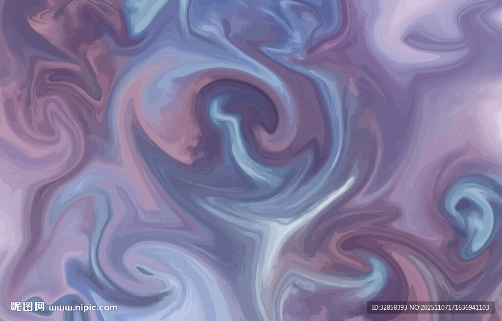 夢(mèng)幻流體漸變抽象藝術(shù)圖案