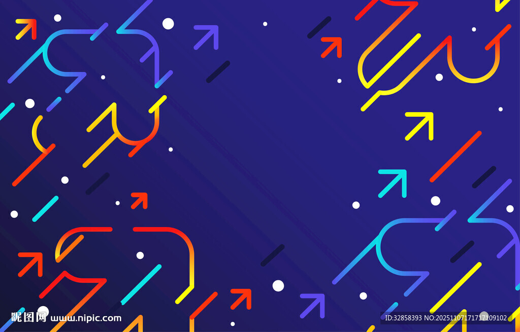 多彩箭頭圖案背景