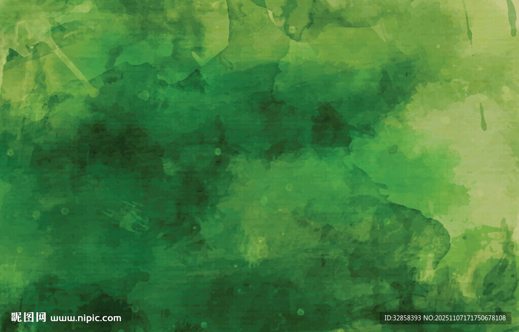 翠綠水彩背景紋理