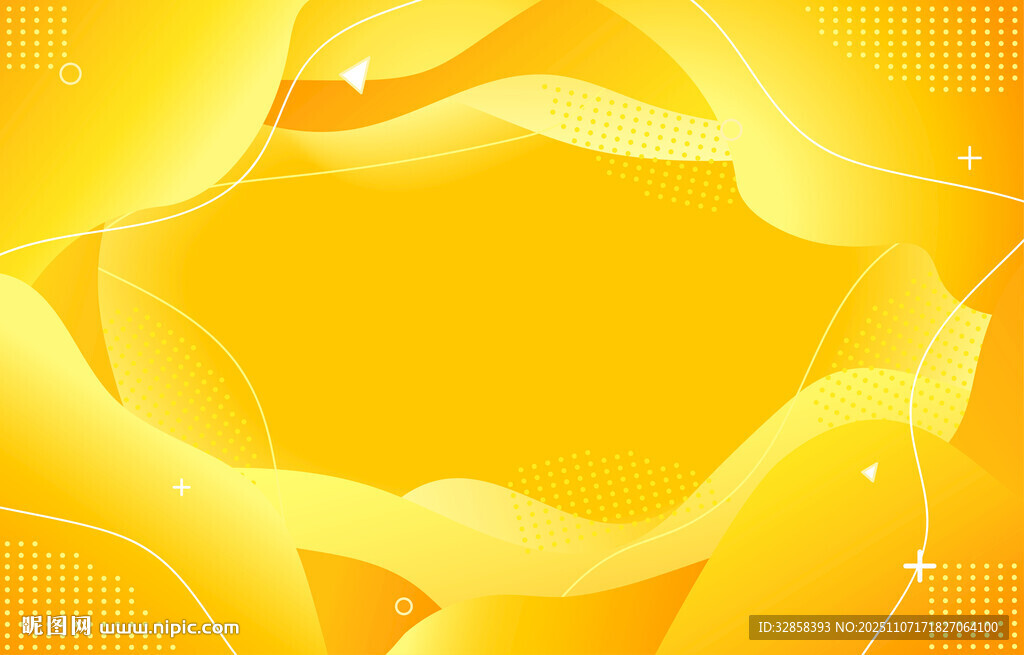 黃色漸變夢幻抽象背景圖