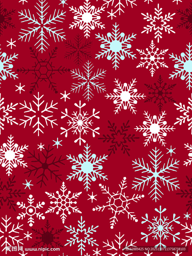紅色雪花背景圖案