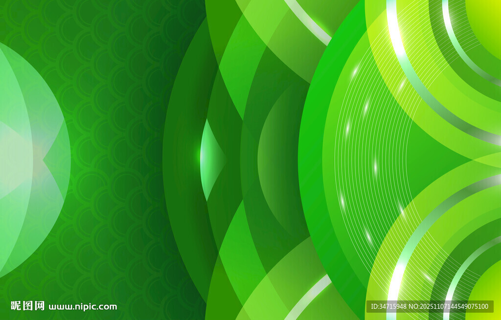 綠色動(dòng)感幾何抽象背景圖