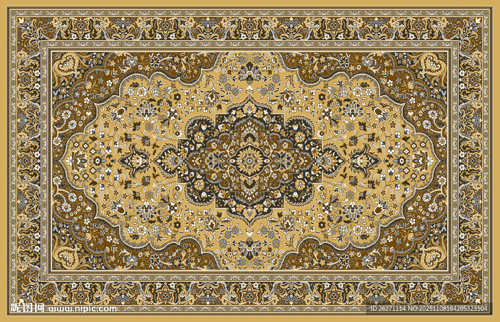 精美傳統(tǒng)花紋地毯圖案