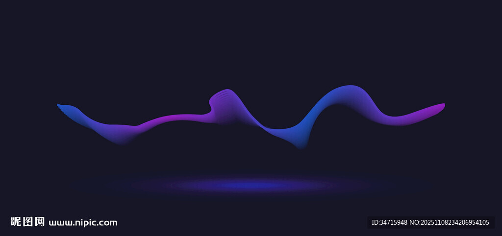 炫彩流動線條背景矢量圖