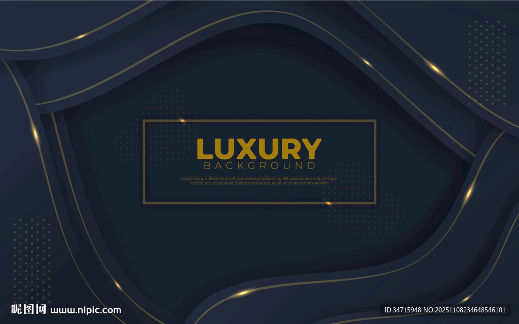 藍(lán)金矢量抽象背景