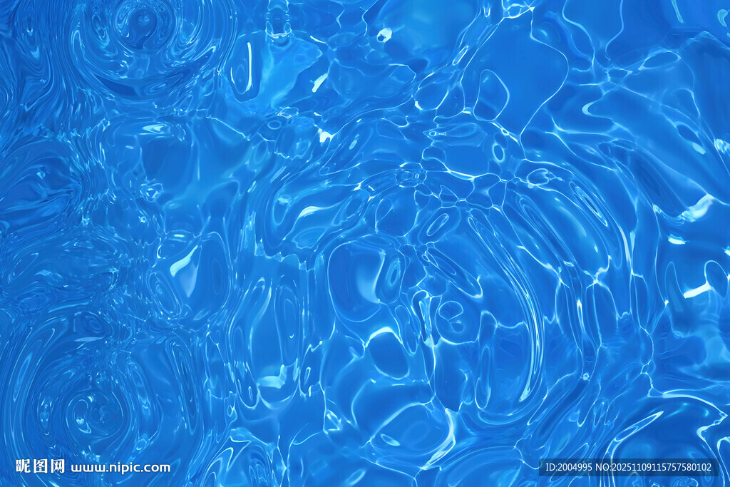 藍(lán)色水波紋理背景圖