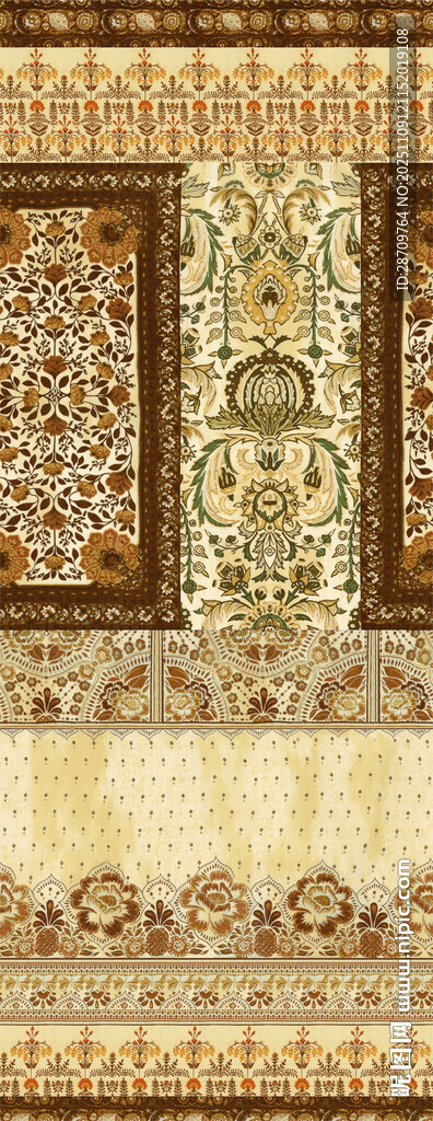 精美傳統(tǒng)花紋地毯圖案