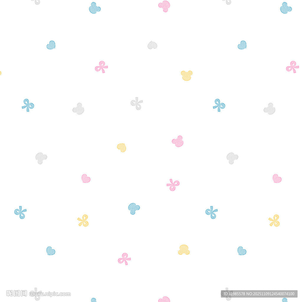 刺繡風(fēng)小熊蝴蝶結(jié)