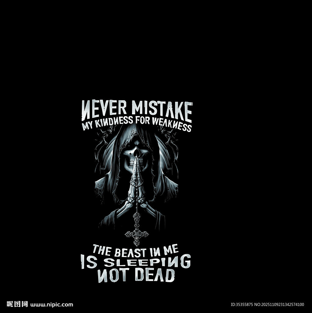 暗黑風(fēng)格女巫勵志海報