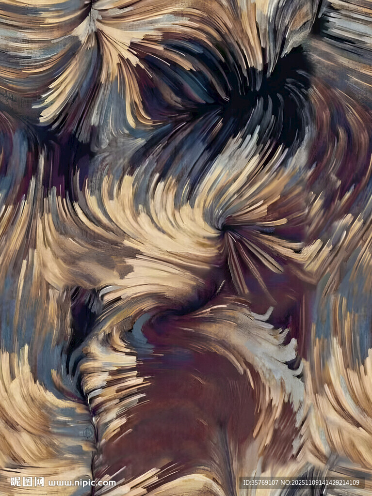 抽象筆觸紋理藝術(shù)圖案