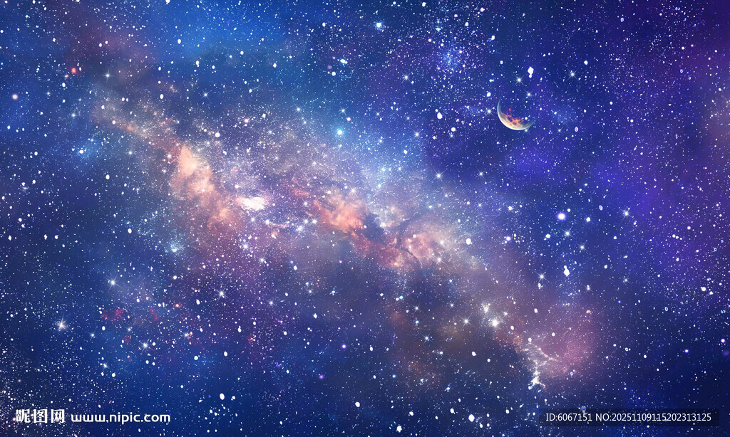 浩瀚銀河星空背景