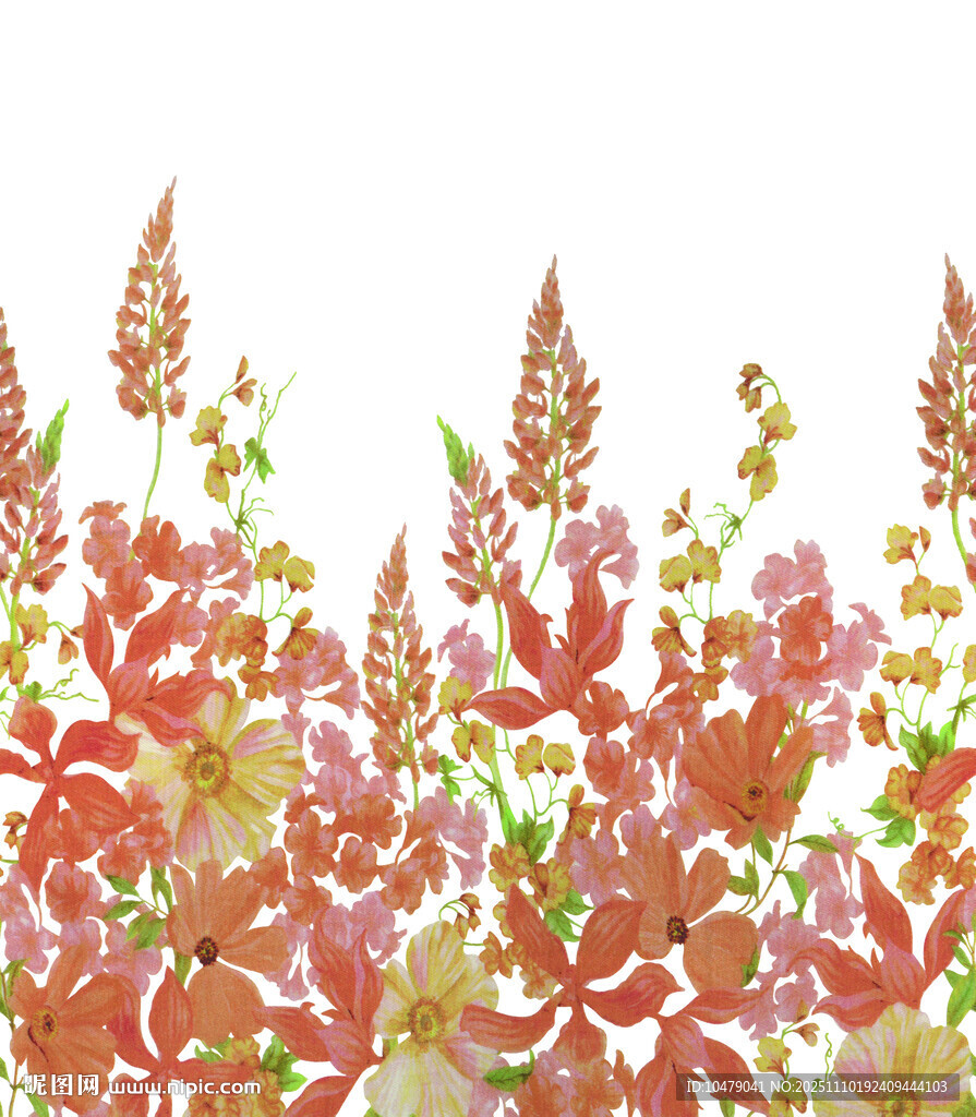 繽紛花卉圖案背景