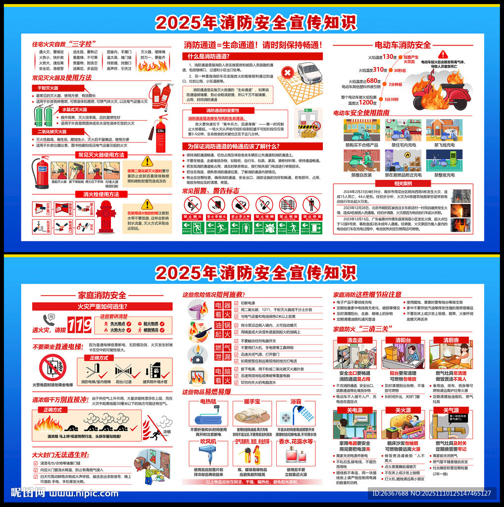 119消防宣傳月展板