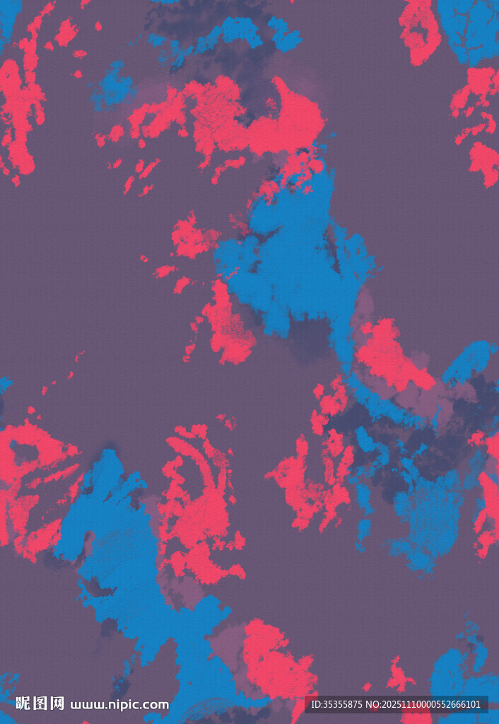 紅藍(lán)抽象迷彩圖案紋理