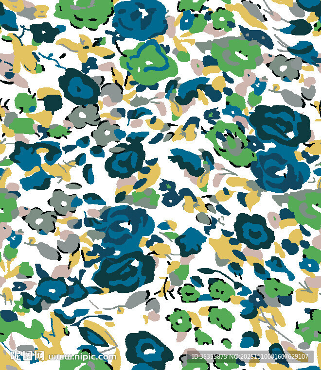 多彩抽象圖案布料紋理