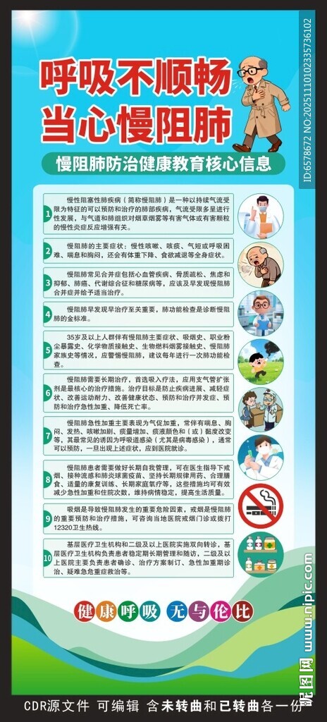 慢阻肺防治健康教育核心信息