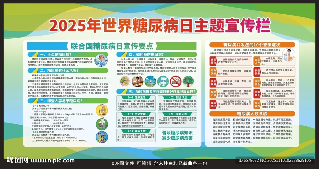 2025世界糖尿病日宣傳欄