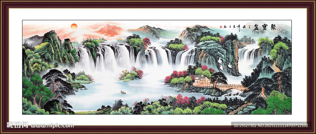 山水風(fēng)景國畫山水