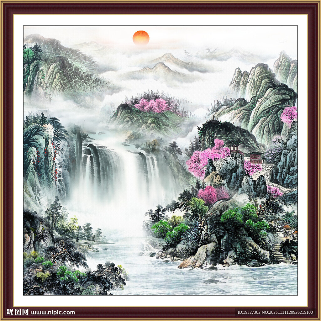 山水畫國畫山水國畫