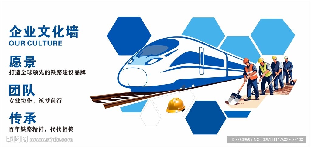 高鐵文化引領(lǐng)團(tuán)隊(duì)文化墻