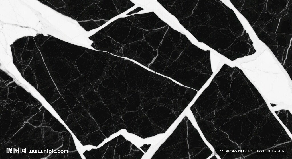 黑色碎裂紋理圖案
