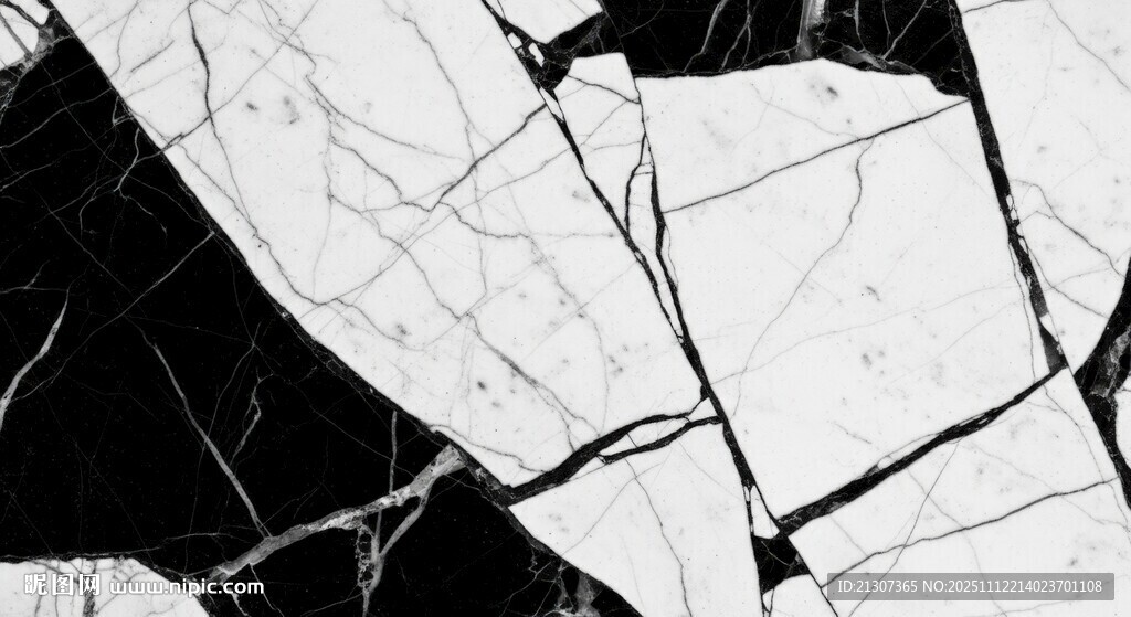 黑白裂紋大理石紋理圖案