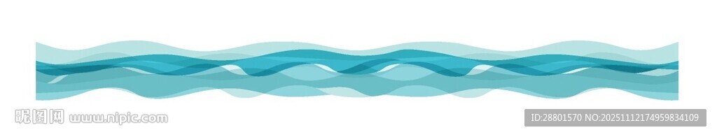 藍色動感波浪矢量圖案