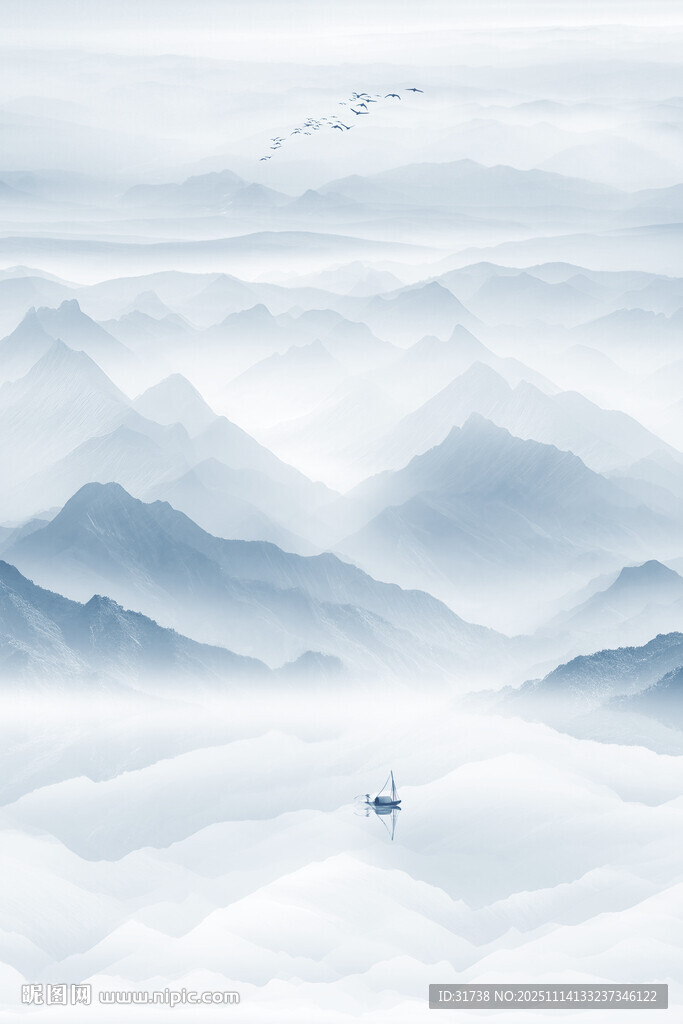 唯美意境抽象山水現(xiàn)代玄關(guān)裝飾畫