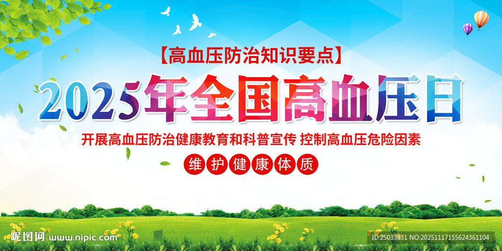 2025年全國高血壓日宣傳圖