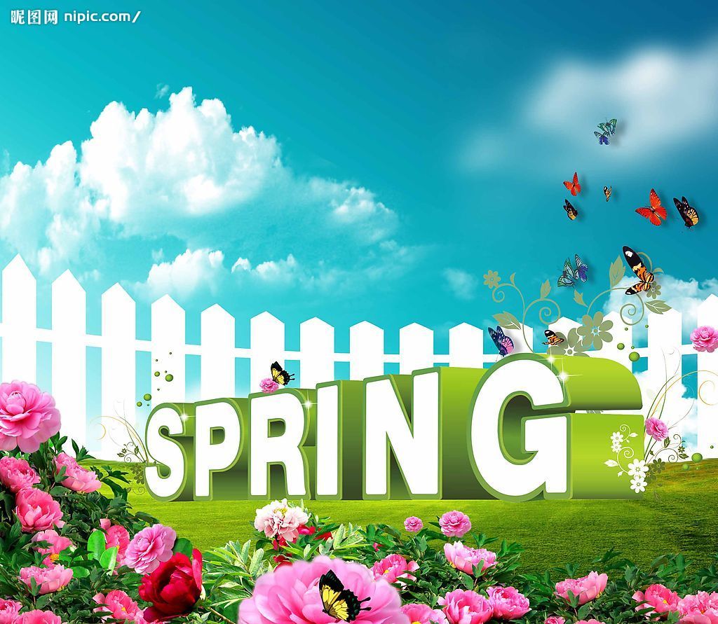 spring立体字 自然美景设计图__PSD分层素材_PSD分层素材_设计图库_昵图网nipic.com