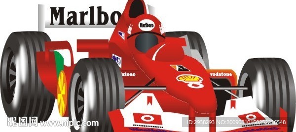 红色 F1赛车