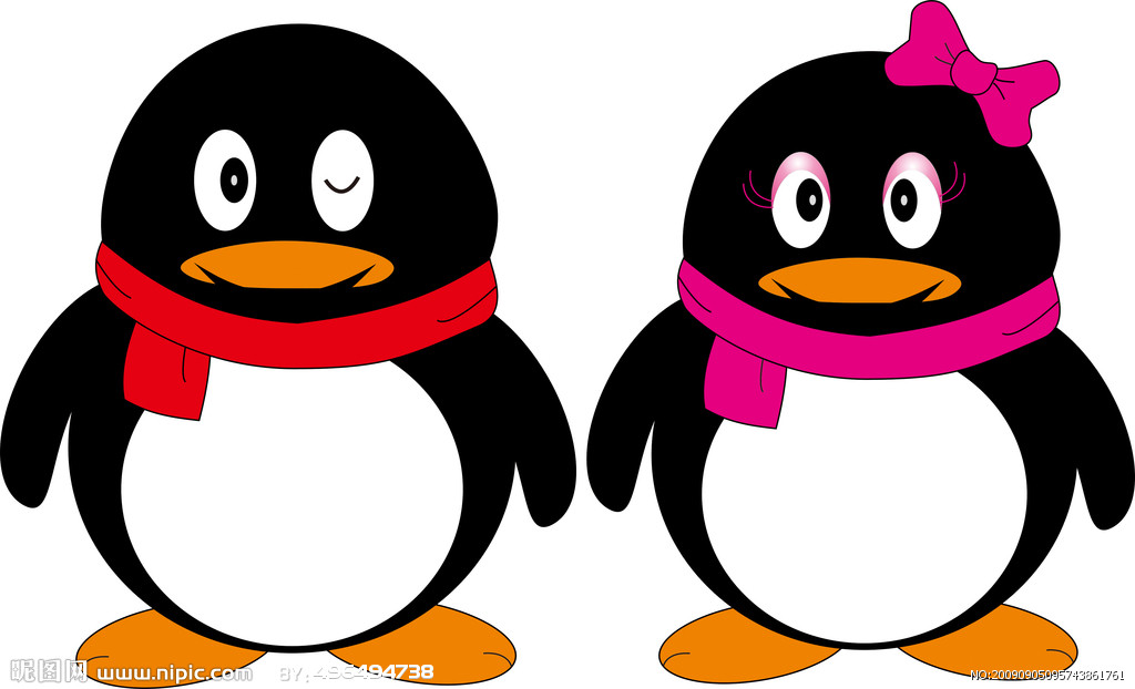 QQ企鹅矢量图__野生动物_生物世界_矢量图库_昵图网nipic.com
