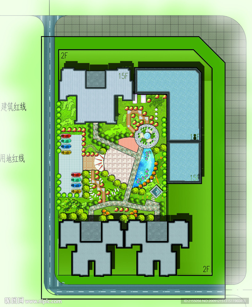 商住楼平面后期效果图