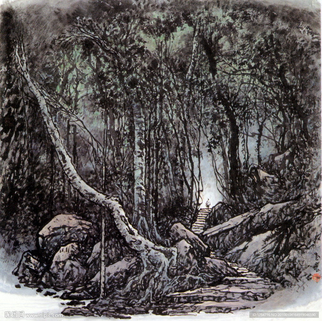 李泉山水画12