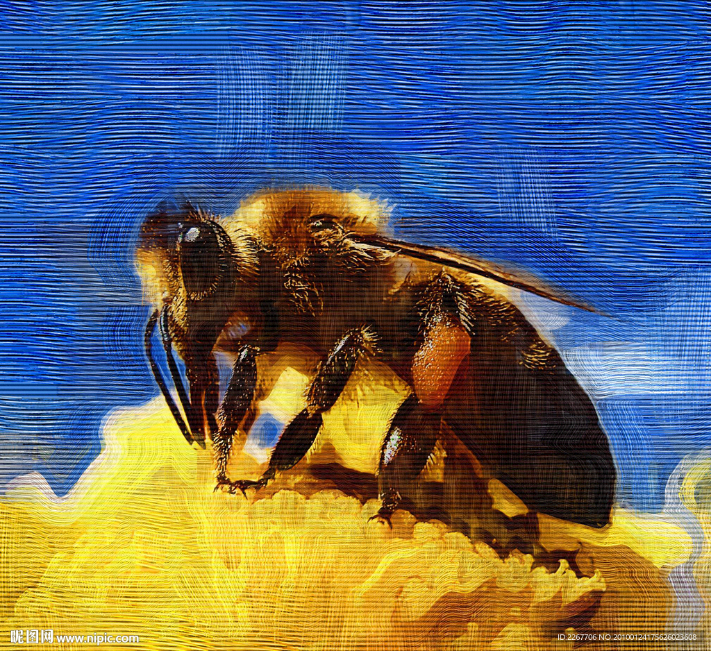 蜜蜂油画