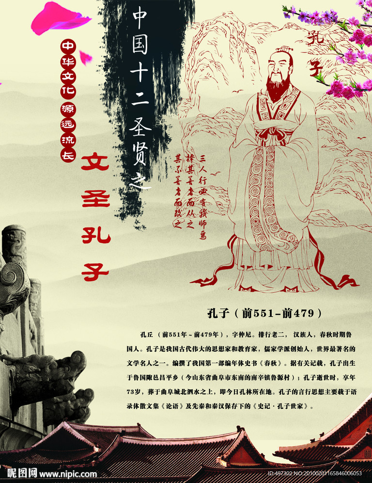中华十二圣人之文圣孔子